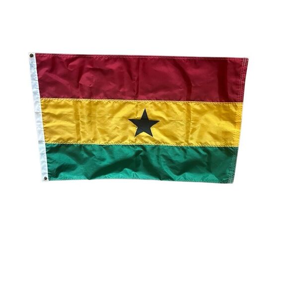 Ghana Flag 2 x 3 Nylon Flag Brass Grommets - Picture 1 of 4